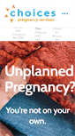 Mobile Screenshot of pregnancychoice.org